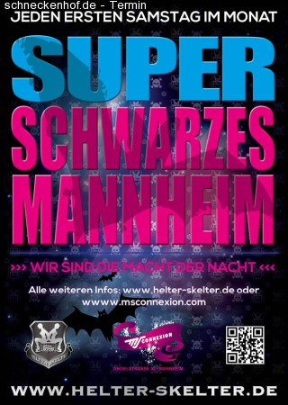 Super Schwarzes Manheim Werbeplakat
