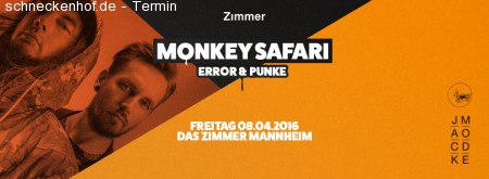 Monkey Safari Werbeplakat