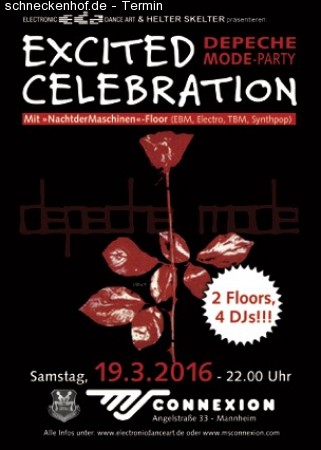 Excited Celebration - Depeche Mode Party Werbeplakat