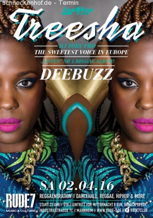 Treesha & Deebuzz Werbeplakat
