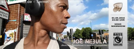 Basskantine präsentiert 'Joe Nebula' Werbeplakat