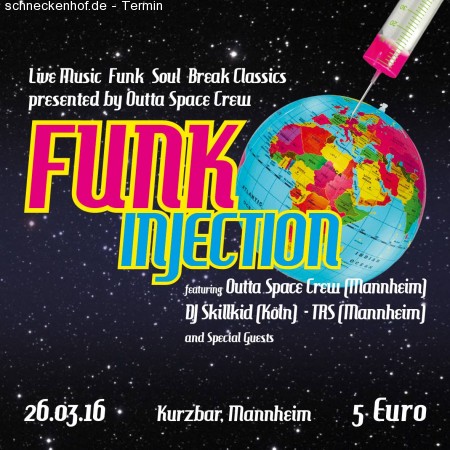 Funk Injection feat. Outta Space Crew Werbeplakat