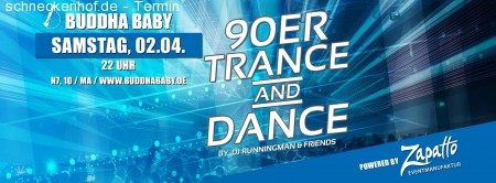 90er Trance & Dance @ Buddha Baby Werbeplakat