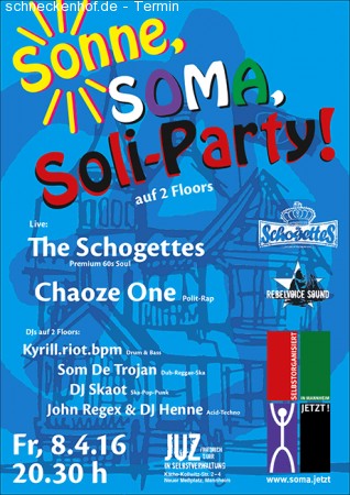 The Schogettes + Chaoze One LIVE + Party Werbeplakat