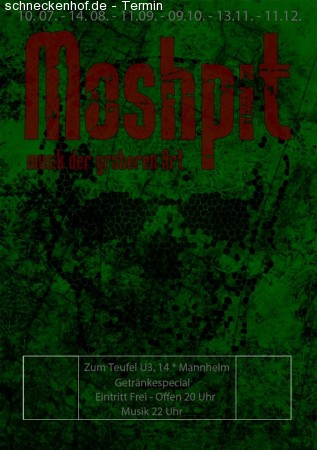 Moshpit - Musik der härteren Gangart Werbeplakat