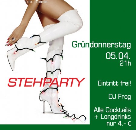 Stehparty Werbeplakat