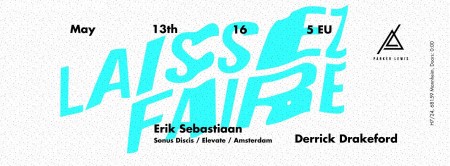 Laissez Faire presents Erik Sebastiaan Werbeplakat