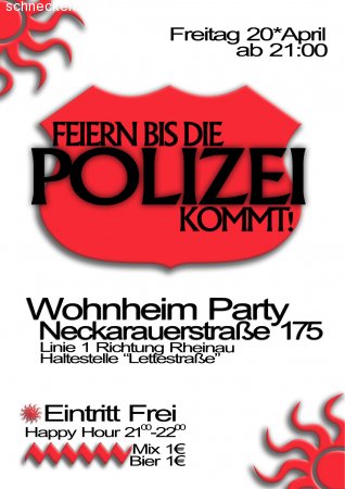 Wohnheimsparty SS2007- Werbeplakat