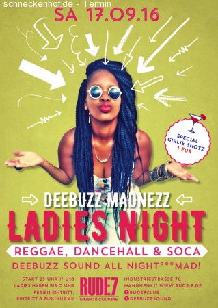 Ladies Night - Dancehall, Soca & Reggae Werbeplakat