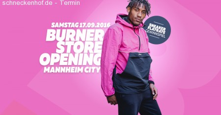 Burner Store Opening + Afterparty Werbeplakat