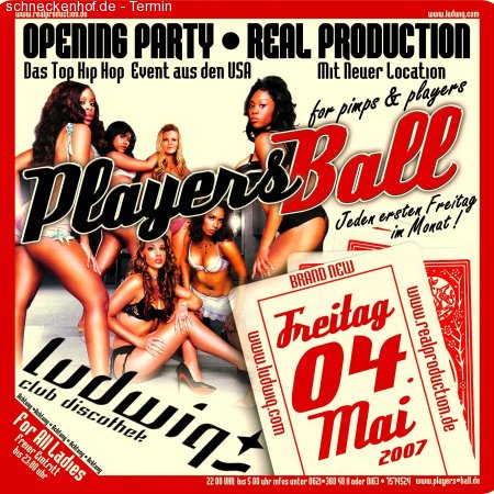 Players Ball Party Werbeplakat