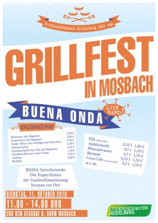Grillfest Mosbach Werbeplakat