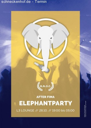 BNOC After FIMA: The Elephant Party Werbeplakat