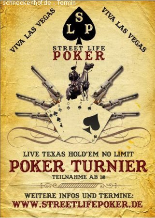 Live Poker Turnier! Werbeplakat