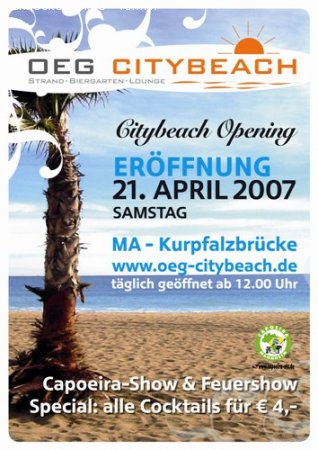 Citybeach Opening Werbeplakat