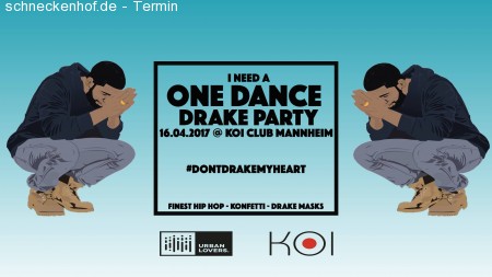 ONE DANCE | DRAKE PARTY Werbeplakat