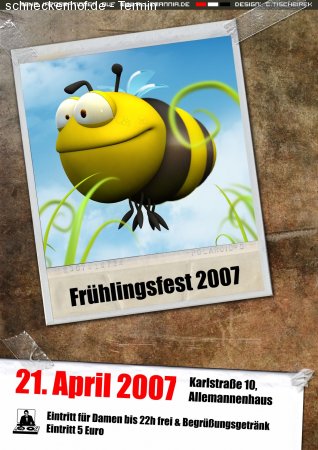 Frühlingsparty Werbeplakat