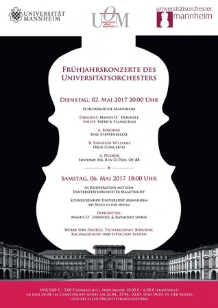 Semesterkonzert Uniorchester Mannheim Werbeplakat