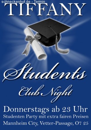 Students Club Night Werbeplakat