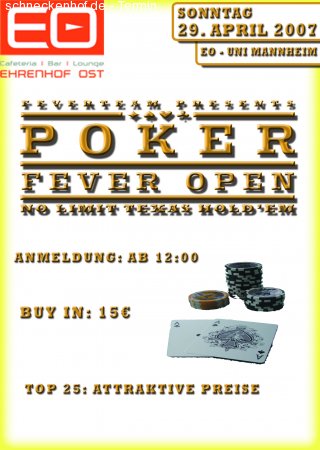 Poker Trunier Werbeplakat