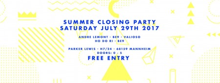 Parker Lewis Summer Closing (Free Entry) Werbeplakat