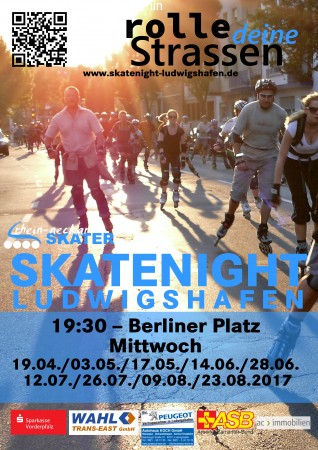 6. Skatenight Ludwigshafen Werbeplakat