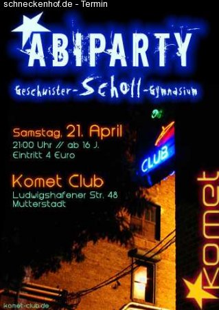 Abiparty Werbeplakat